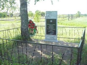 Памятник павшему воину. Деревня Курганье